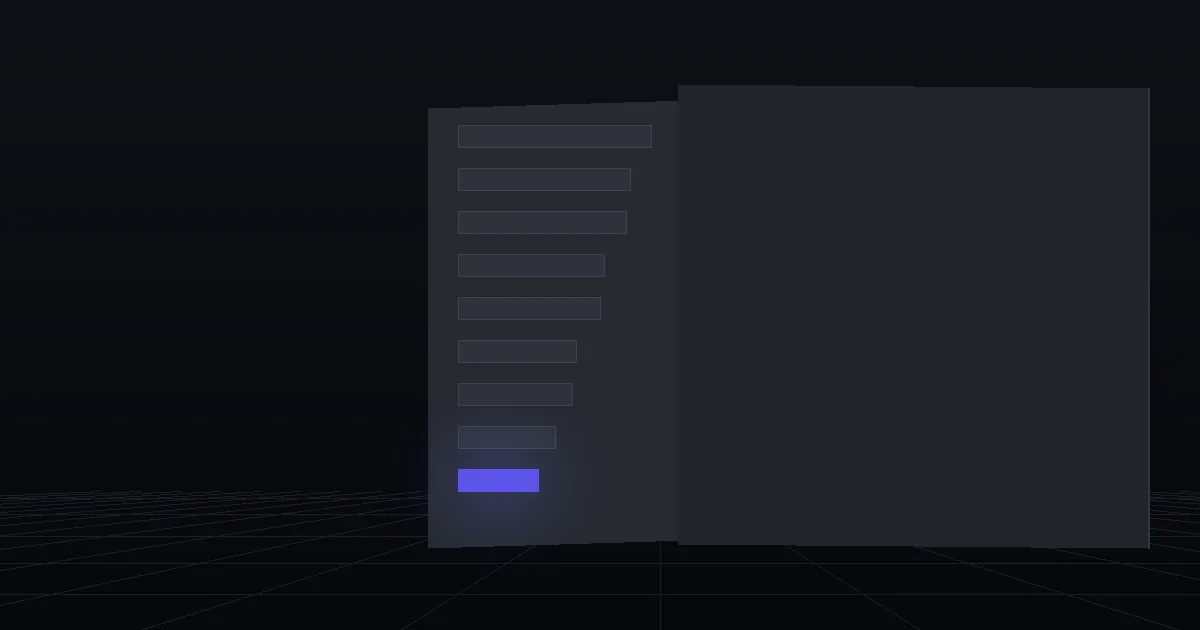 A dark panel of stacked bars in descending length, one bar lit indigo