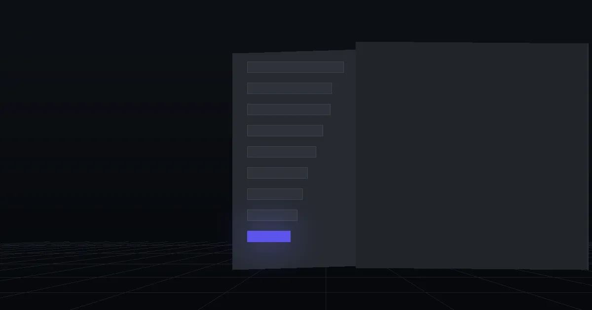 A dark panel of stacked bars in descending length, one bar lit indigo