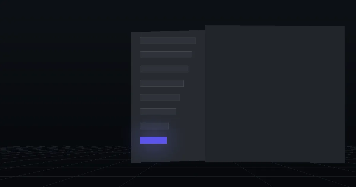 A dark panel of stacked bars in descending length, one bar lit indigo