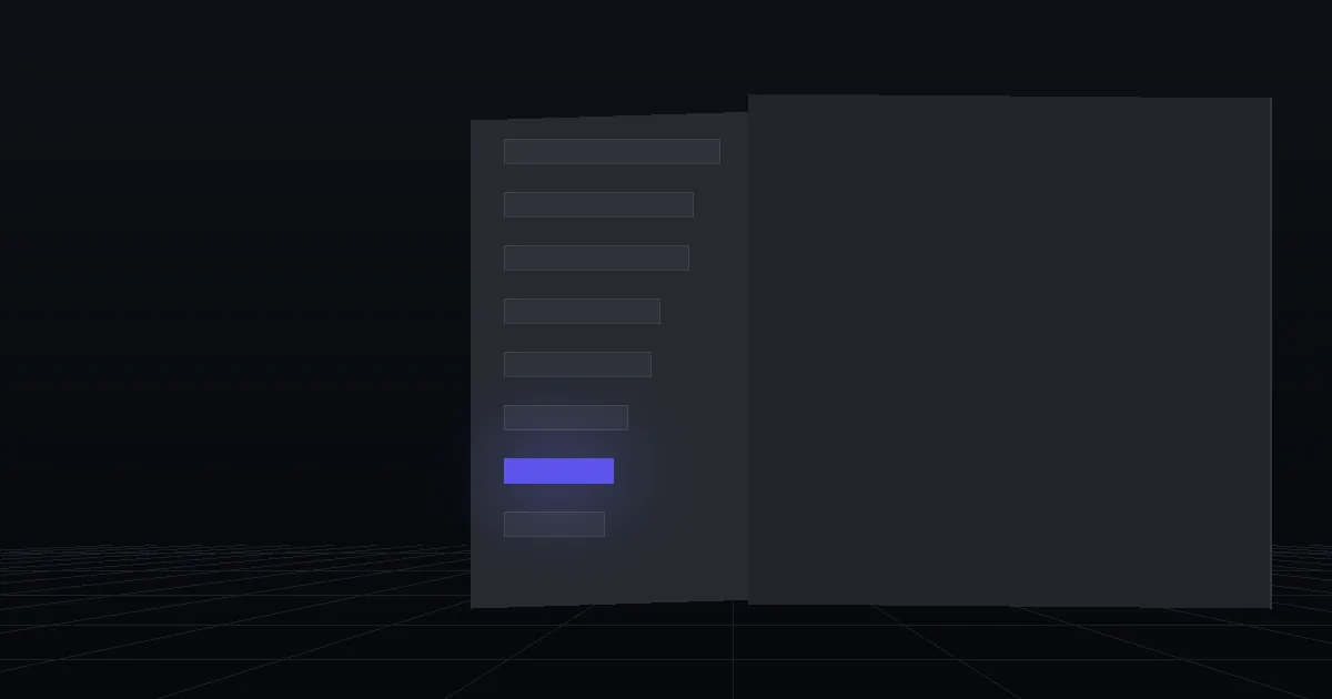 A dark panel of ranked horizontal bars in descending length, with the top bar lit indigo