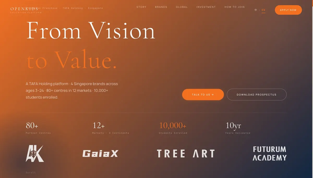 OpenKids — Kids education · Brand site