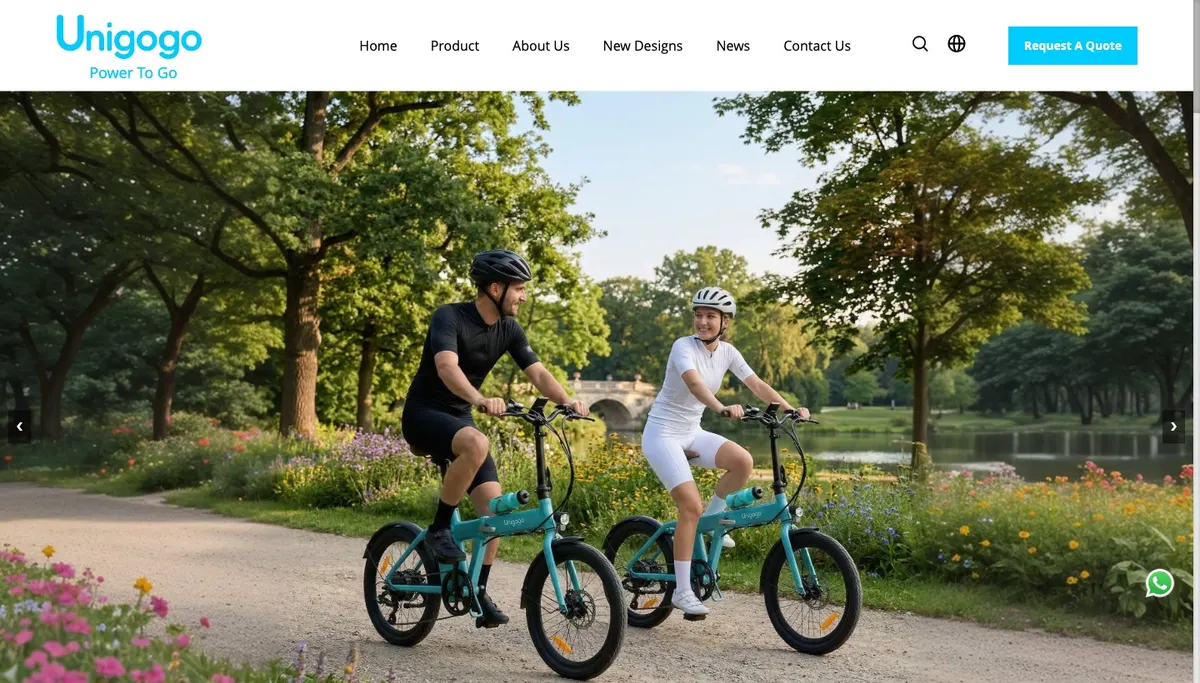 unigogo — Electric mobility · Site + Social