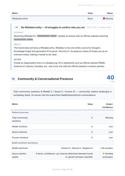 DeepAudit report page 41, client masked